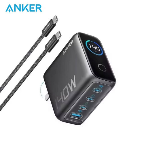 Anker 140W 4-Port USB-C Charger with Smart Display