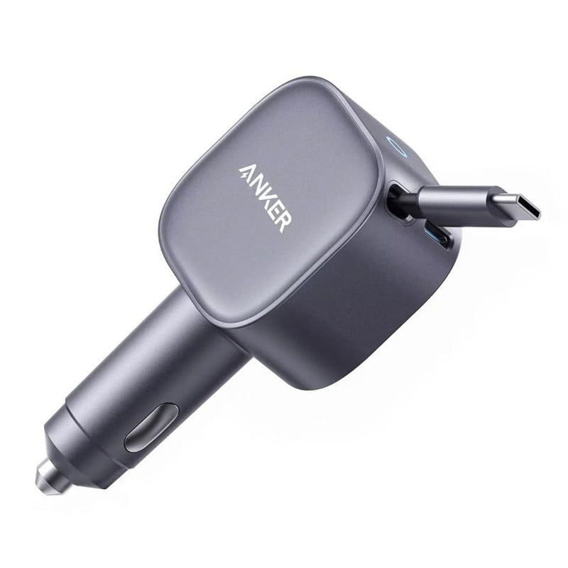 Anker Nano Car Charger with Built-In Retractable USB-C Cable